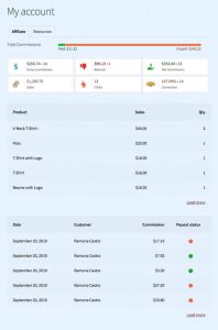 Affiliate Dashboard